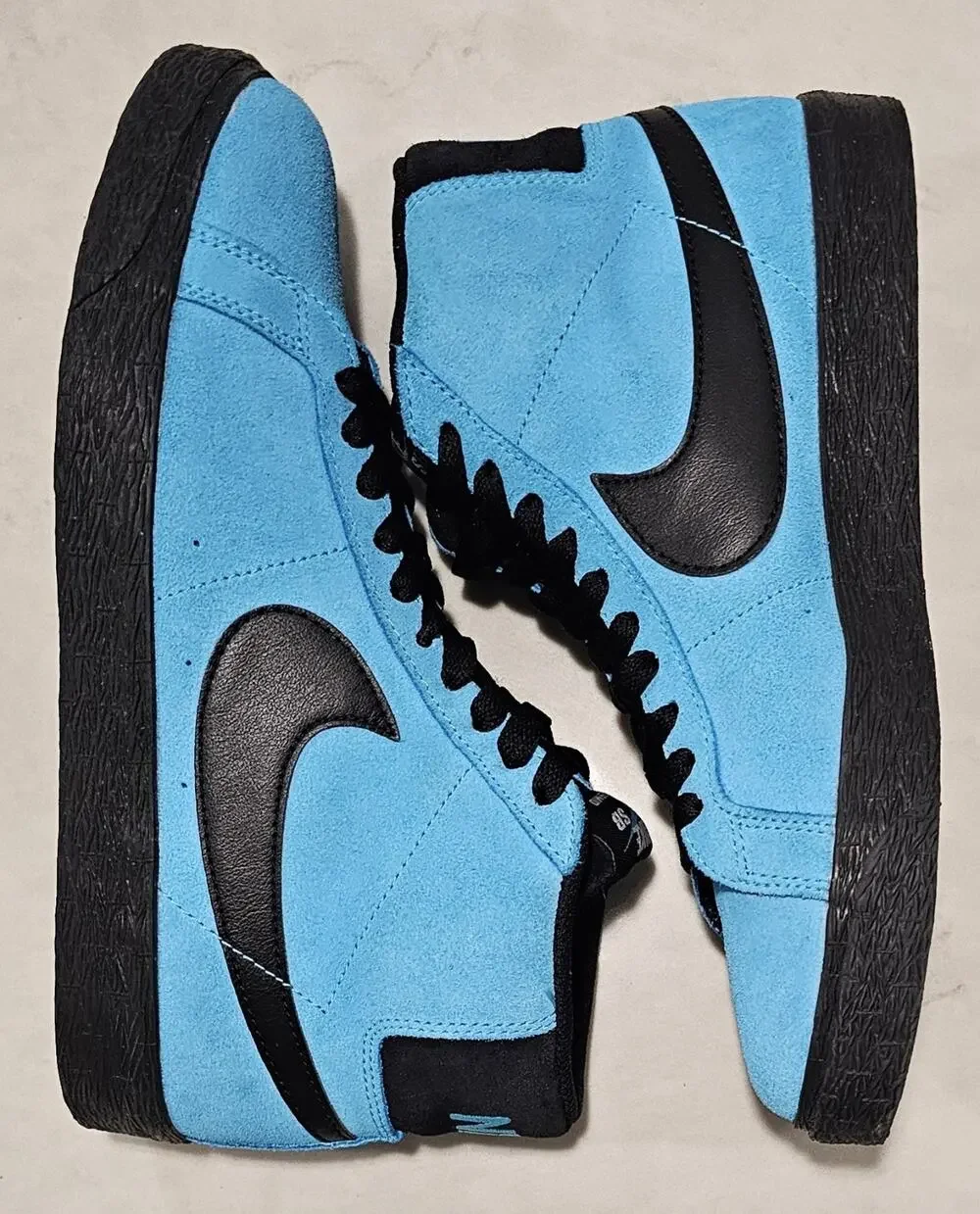 Nike SB Zoom Blazer Mid Baltic Blue 864349-400 Size 6.5 Skate Shoes